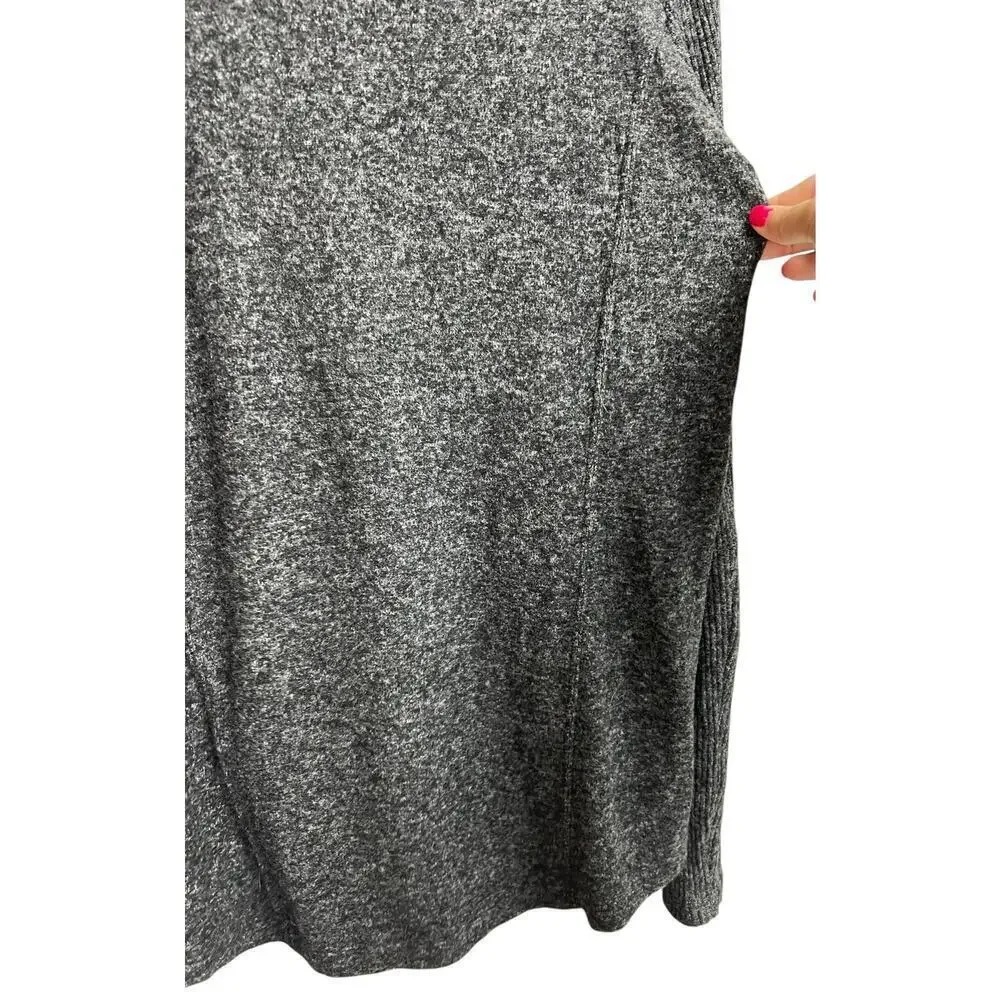 Saturday Sunday Anthropologie Turtleneck Grayish Black Stretchy Medium - Picture 7 of 9